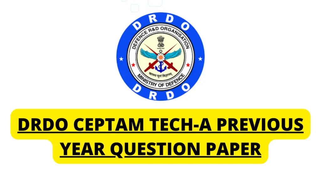 DRDO Technician-A Previous Year Question Paper