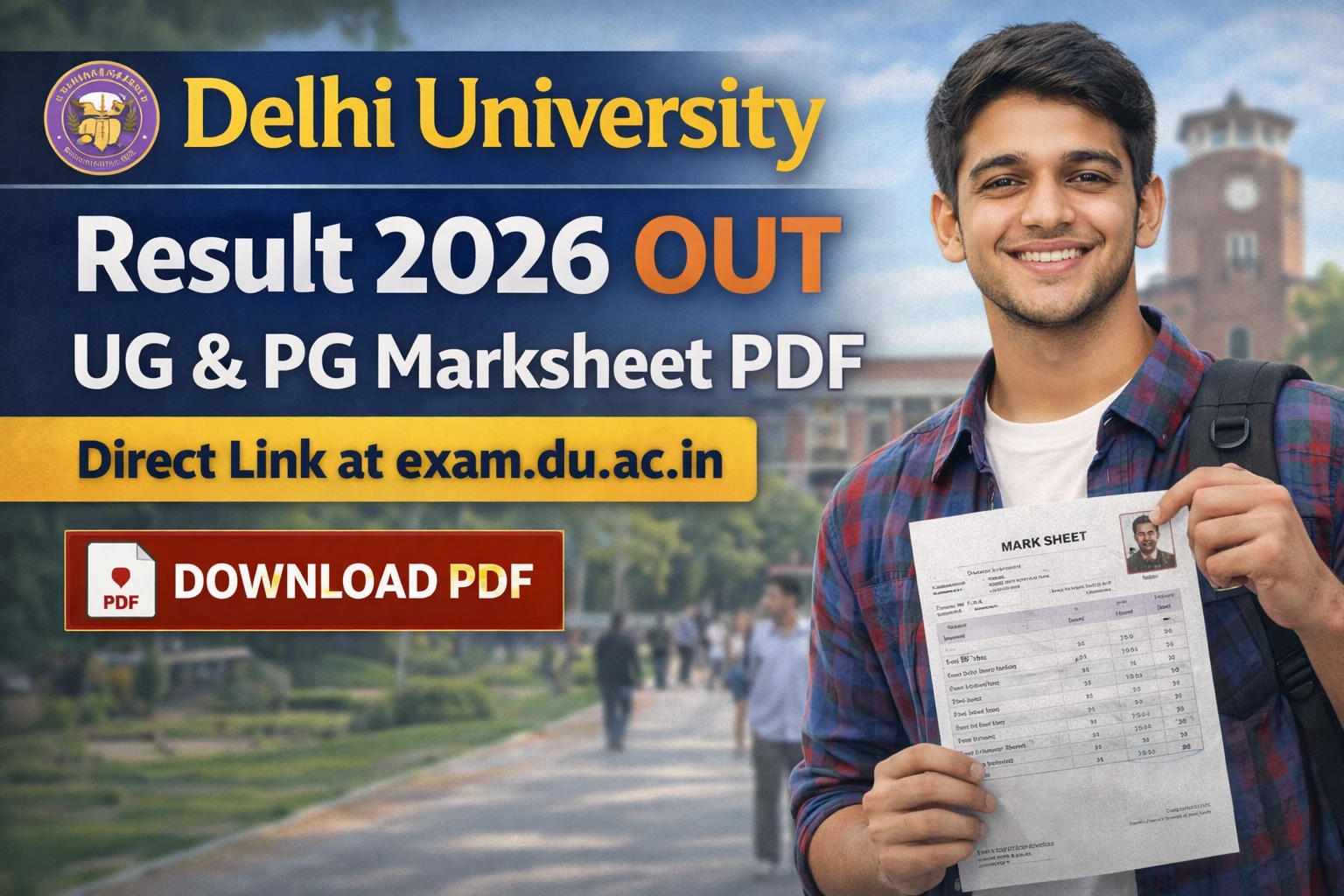 Delhi University Result 2026 OUT