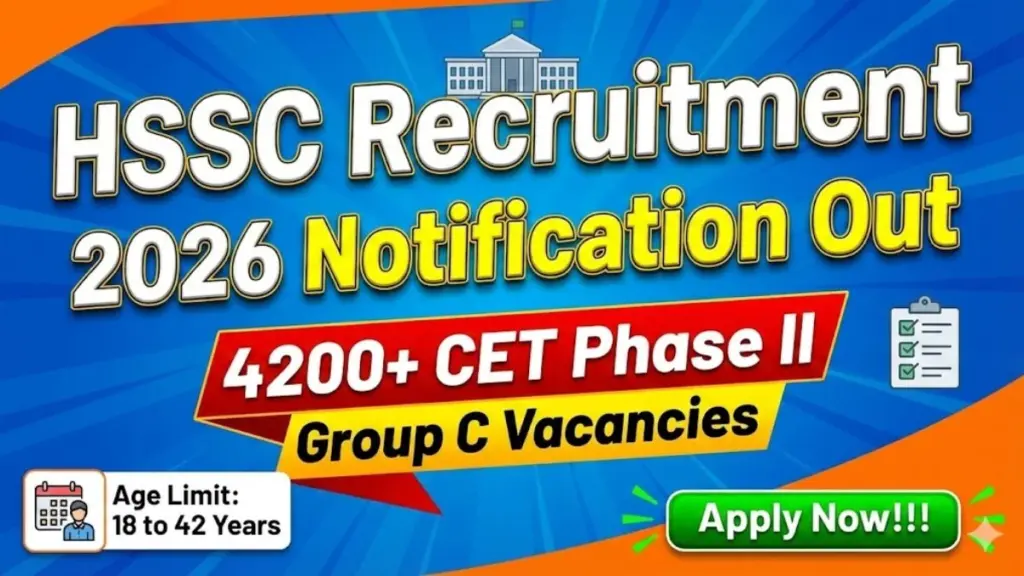 HSSC Group C Vacancy 04/2026