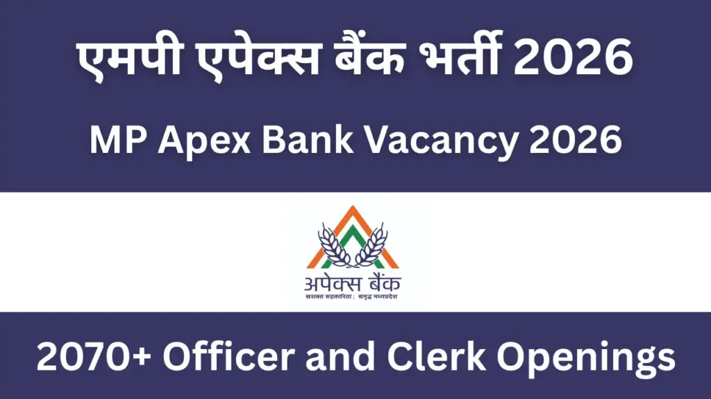 MP Apex Bank Recruitment 2026