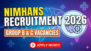 NIMHANS Group B and C Recruitment 2026