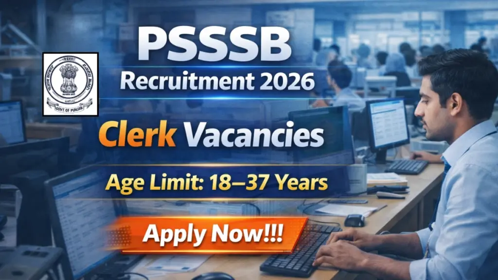 PSSSB Clerk Recruitment 2026