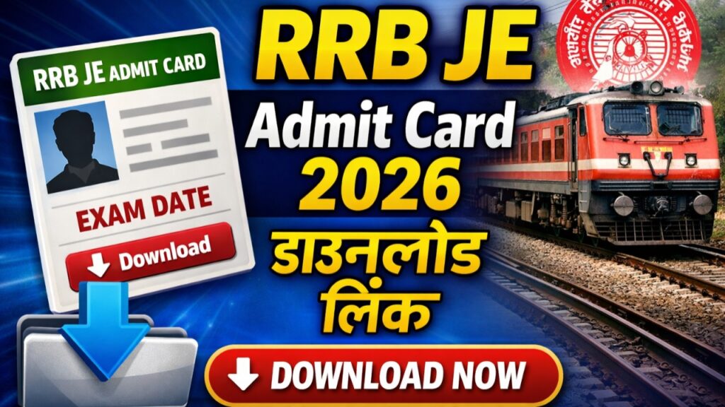 RRB JE Admit Card 2026 Out