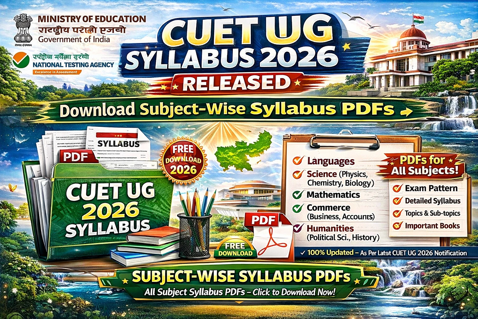 CUET UG Syllabus 2026