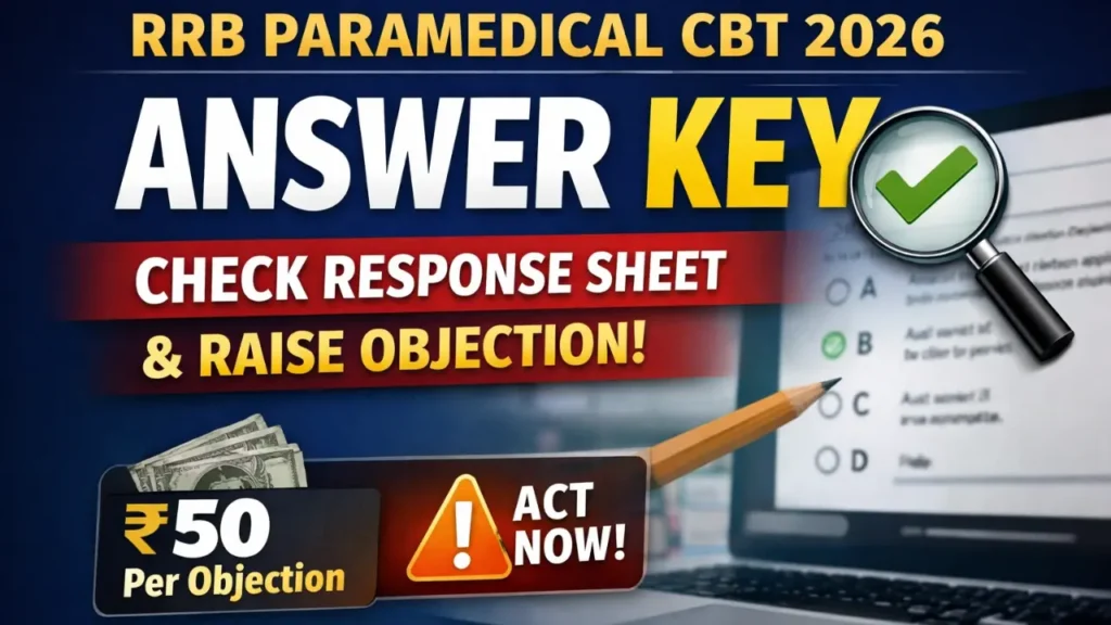 RRB Paramedical Answer Key 2026 Out